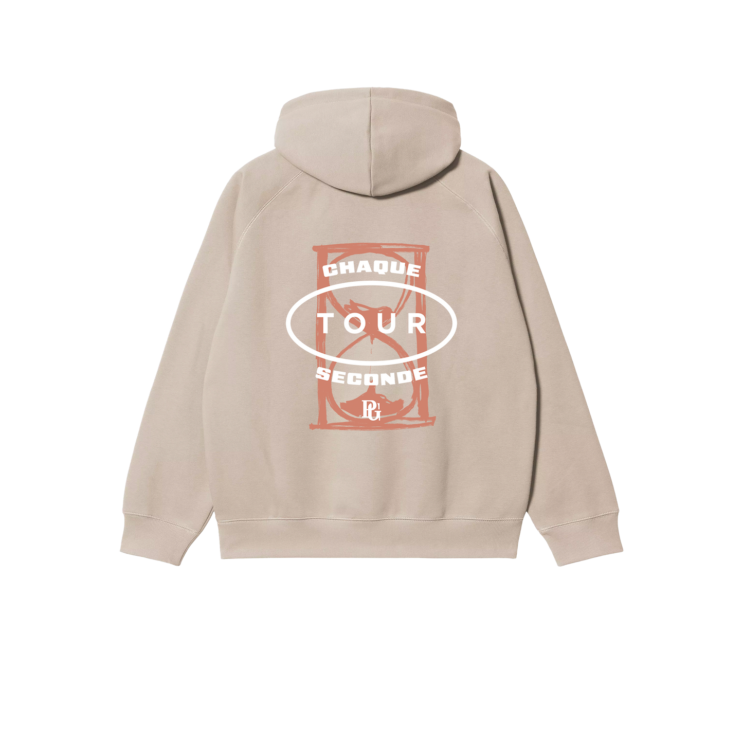 Hoodie sablier enfant beige