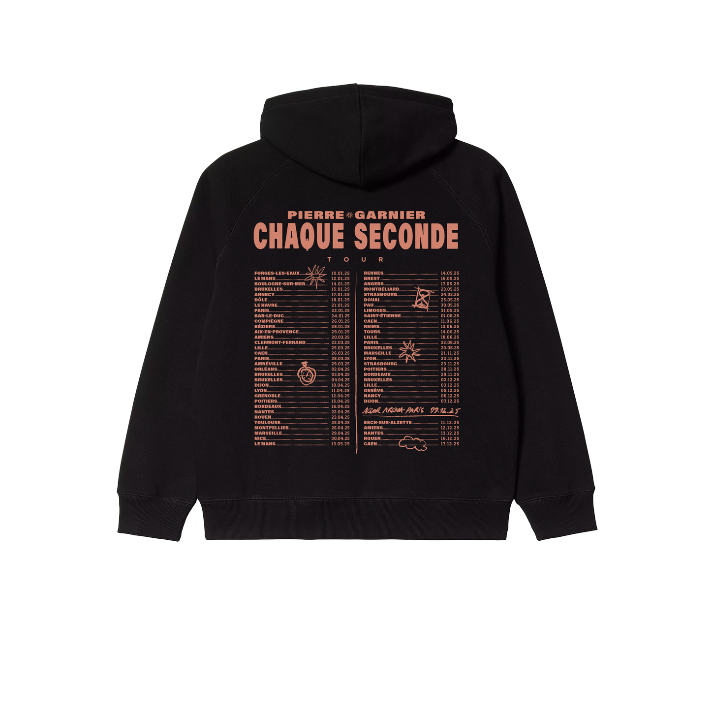 Hoodie tour enfant noir