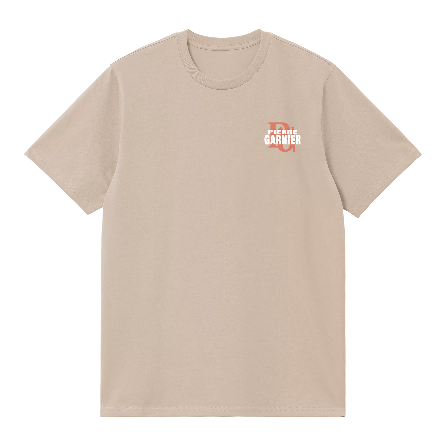 T-shirt horloge beige