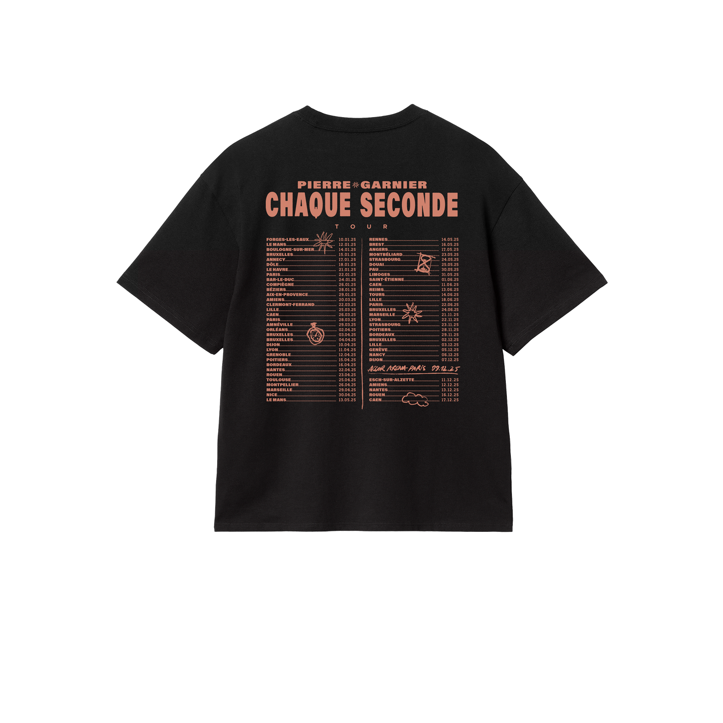 T-shirt tour enfant noir