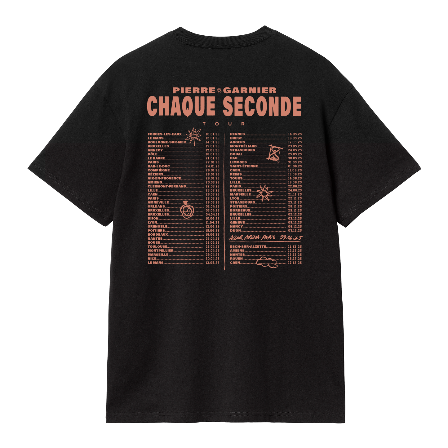 T-shirt tour noir
