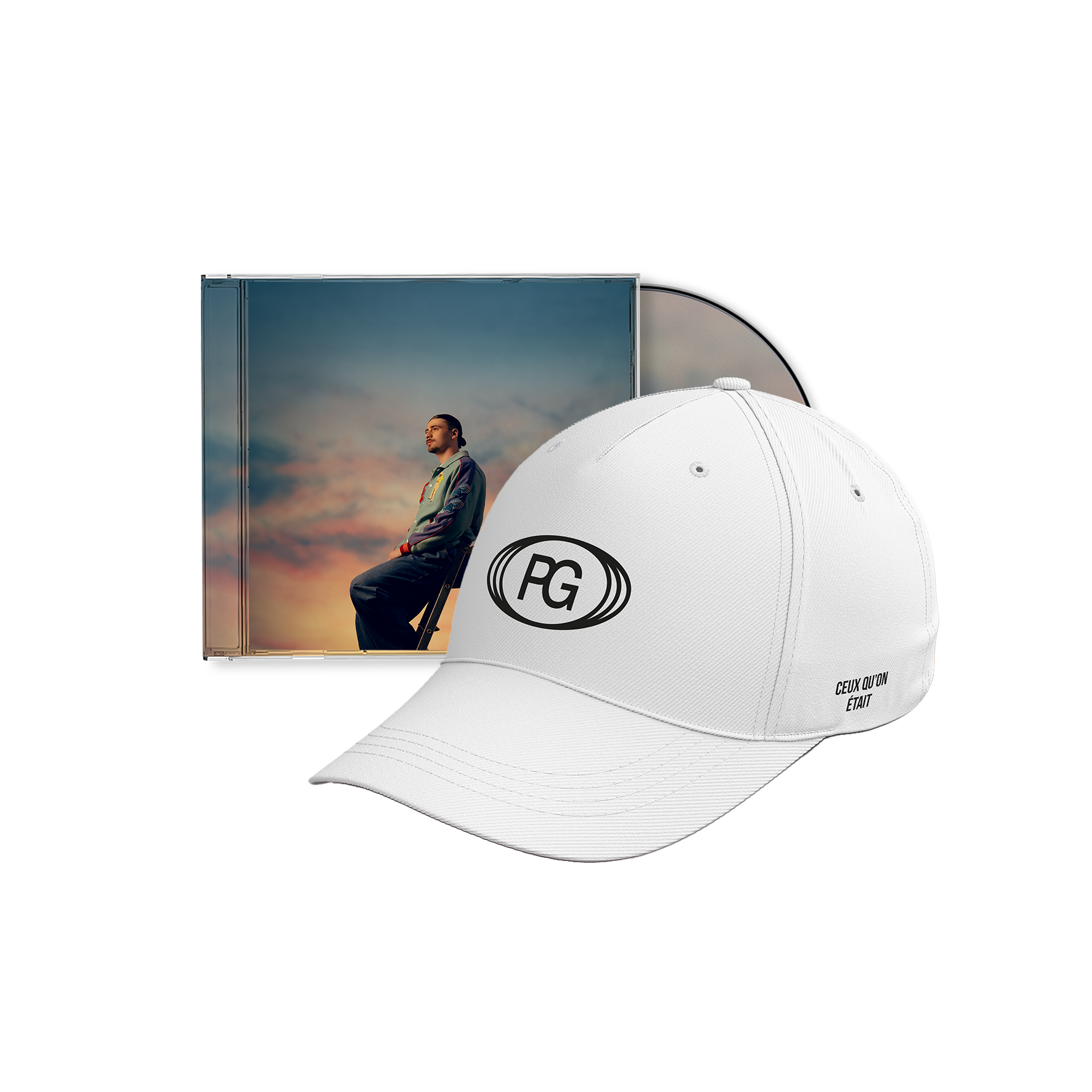 Pack CD + casquette blanche