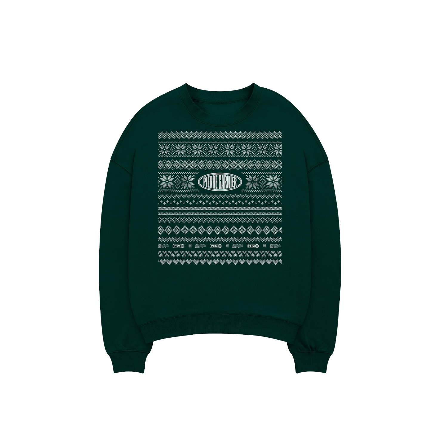 Pull de Noël Pierre Garnier vert