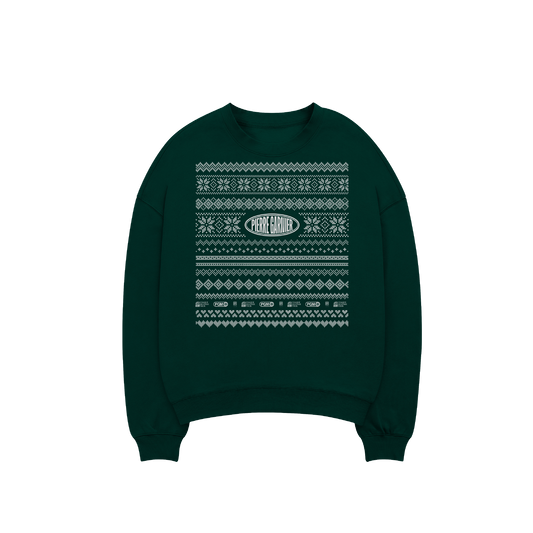 Pull de Noël Pierre Garnier vert