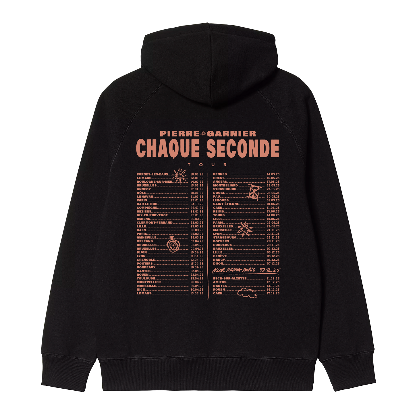 Hoodie tour noir