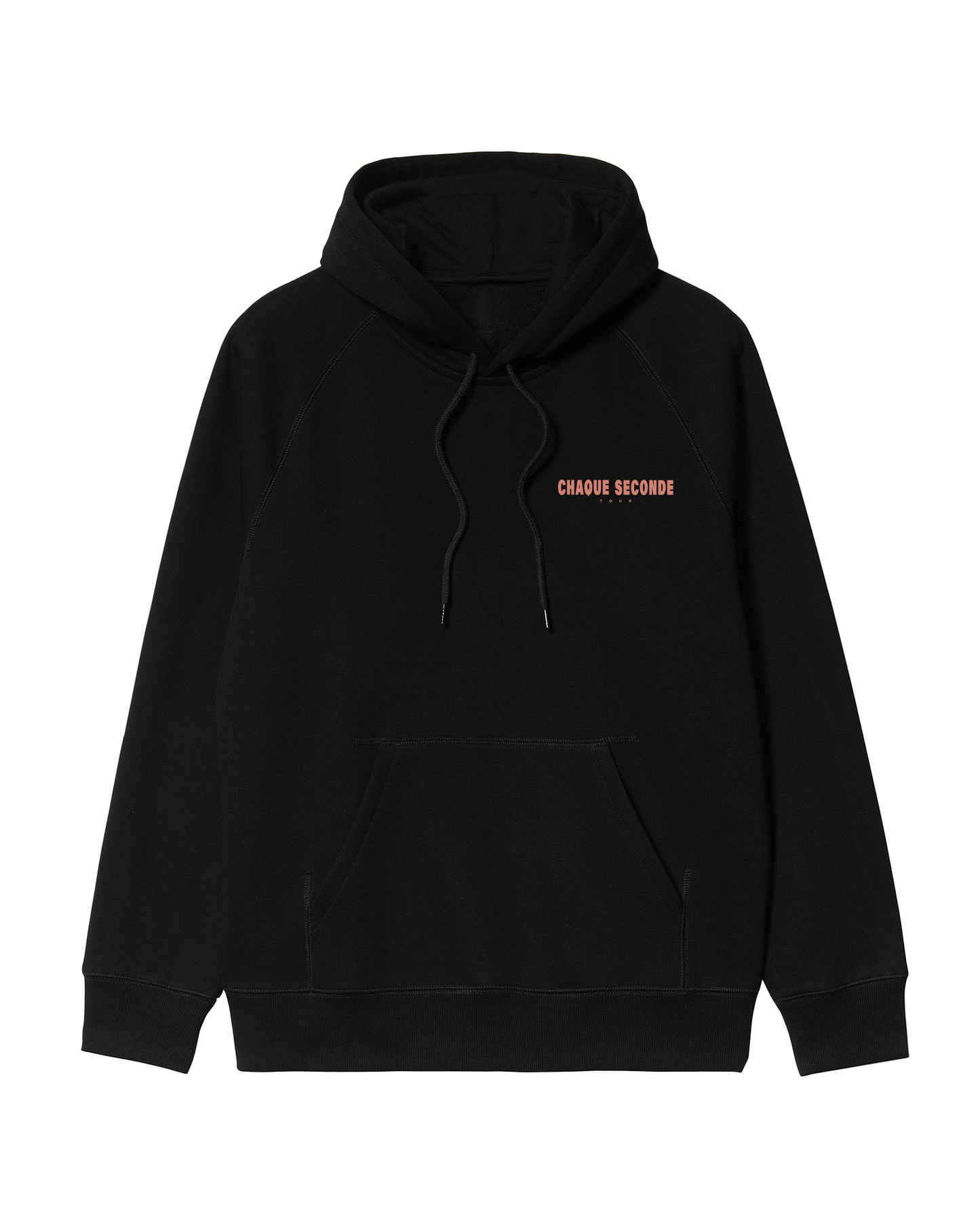 Hoodie noir "Chaque seconde tour"