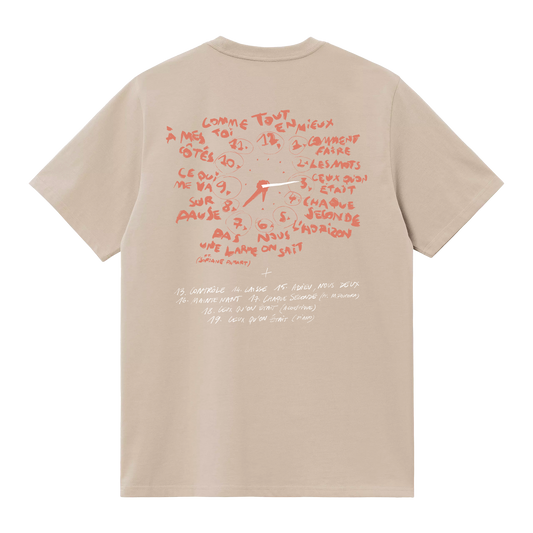 T-shirt horloge beige