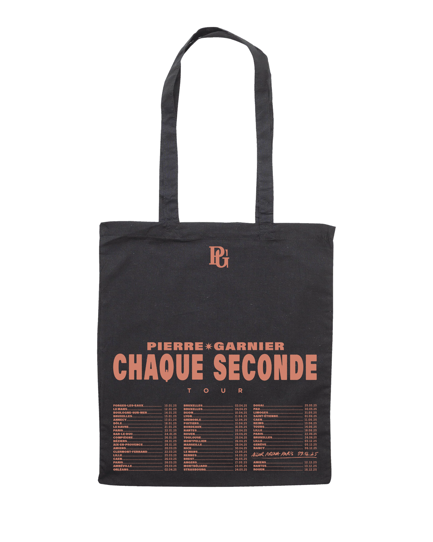 Totebag noir "Chaque seconde tour"
